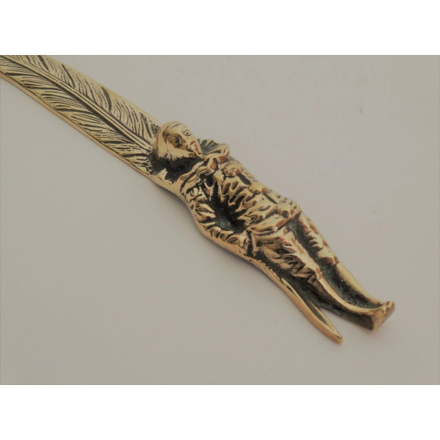 English English Brass Courtier Letter Opener For Sale - Image 3 of 6