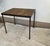 Mid-Century Modern Vintage Industrial Metal Accent Table With Slatted Wooden Top For Sale - Image 3 of 14