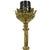 Metal Art Nouveau Style Floral Table Lamp in Brass, 1950s For Sale - Image 7 of 16