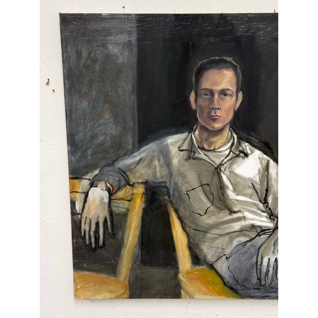 Figurative Portrait of a Man Reclining For Sale - Image 10 of 12