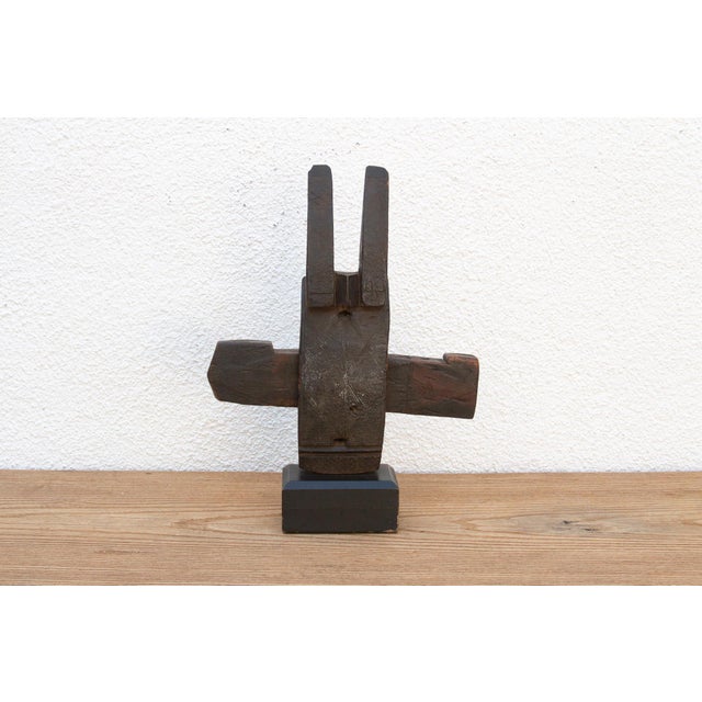 African Carved Dogon Guardian Balance & Harmony Door Lock For Sale - Image 3 of 8