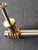 Silver 1990s Gold & Silver Cabinet Drawer Pull For Sale - Image 8 of 9