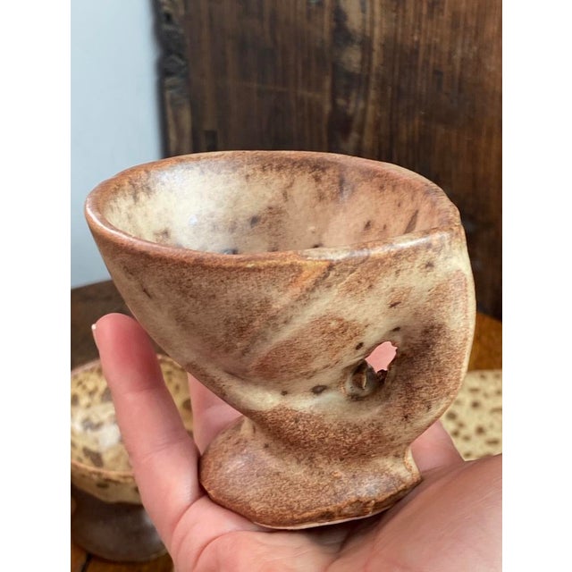 Stoneware Coffee Service from Vallauris, 1970s, Set of 9 For Sale - Image 14 of 15