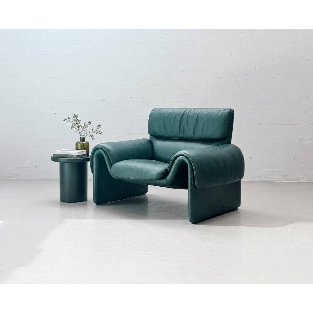 DS-2011 Leather Armchair in Petrol Green from de Sede, Switzerland, 1980s For Sale - Image 17 of 17