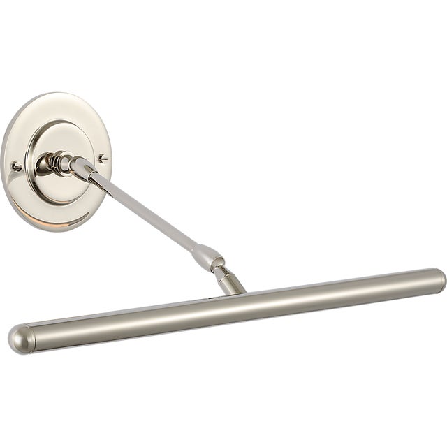 Emery 18" Picture Light in Polished Nickel Designer: Amber Lewis Finish: Polished Nickel Height: 4.5" - 7" Width: 18"...