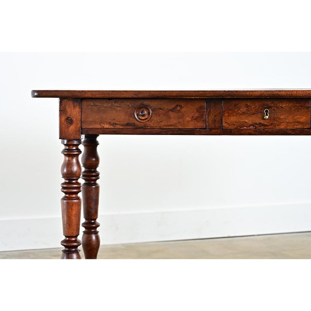 French 19th Century Walnut Server with Burl Front For Sale - Image 4 of 11