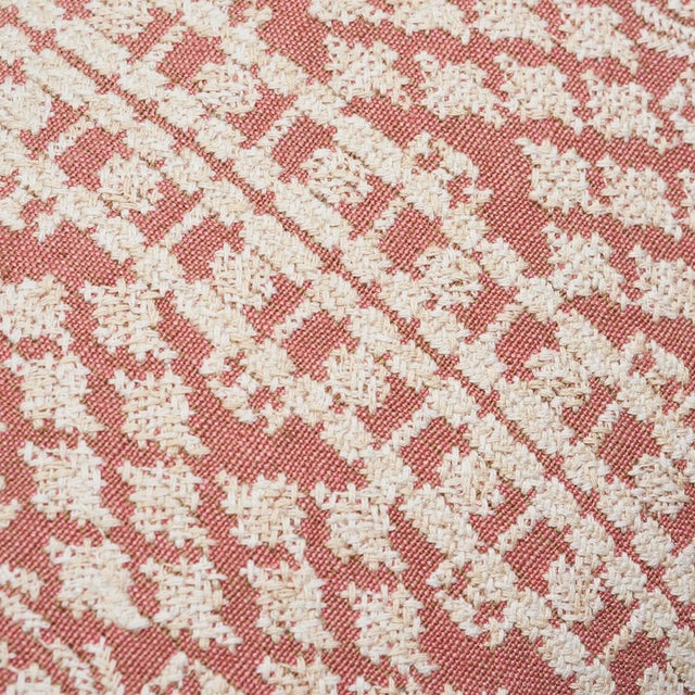 Rose Schumacher Wentworth Embroidery Lumbar Pillow in Rose For Sale - Image 8 of 10