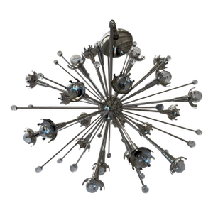 Jonathan Adler Large Sputnik Chandelier in Polished Nickel