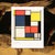 Abstract 1991 After Piet Mondrian "Tablet 2", Full-Color Parisian Print For Sale - Image 3 of 8