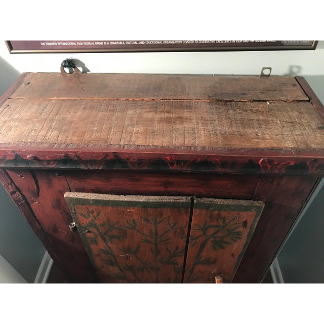 Early 19th Century Painted Alsatian Cupboard For Sale - Image 9 of 11