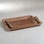 Contemporary Sabinio Leather & Raffia Serving Tray, Small For Sale - Image 3 of 3