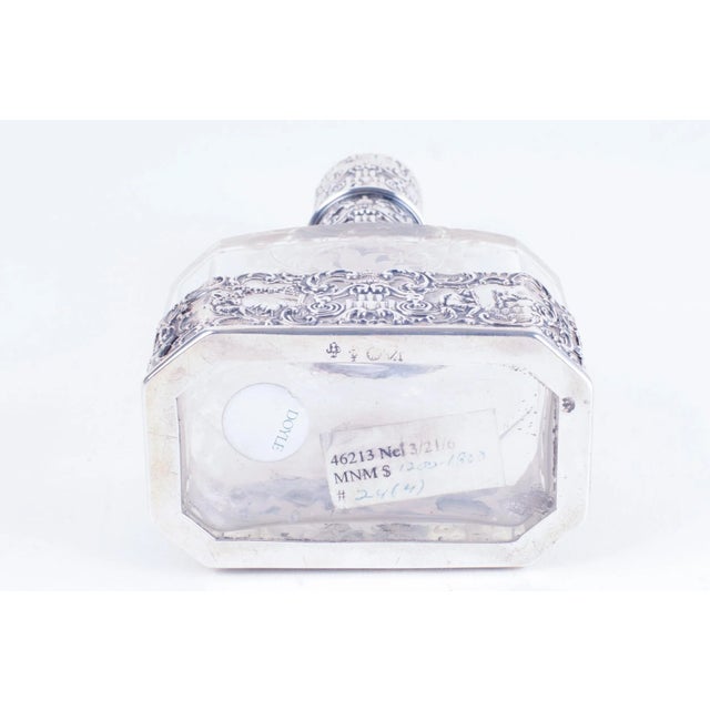 Antique Storck & Sinsheimer Decanter With Reticulated Base With Pastoral Scene For Sale In Seattle - Image 6 of 8