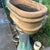 Vintage Large Rustic Wide -Ribbed Oval Terracotta Planter For Sale - Image 10 of 12