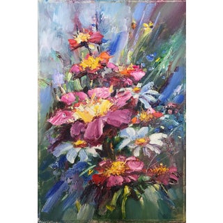Oil Painting Daisies Kuzeminsky Nikolay Borisovich For Sale