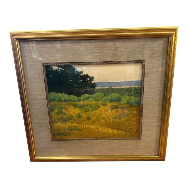 Pastel Landscape by Alma Woods Coggins For Sale