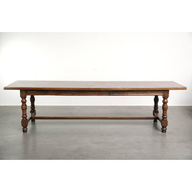 Large Antique English Oak Farmhouse Dining Table, Early 19th Century For Sale - Image 4 of 12