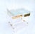 Gold Acrylic Glass and Brass Desk by Charles Hollis Jones, 1990s For Sale - Image 8 of 17