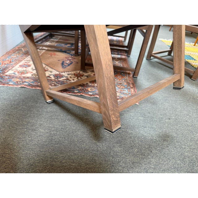 B&b Italia Simplice Leather Arm Chairs, Set of Six For Sale In San Francisco - Image 6 of 12