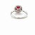 Early 21st Century Tiffany & Co., Soleste Ruby and Diamond Ring Platinum, Size 6 For Sale - Image 5 of 8