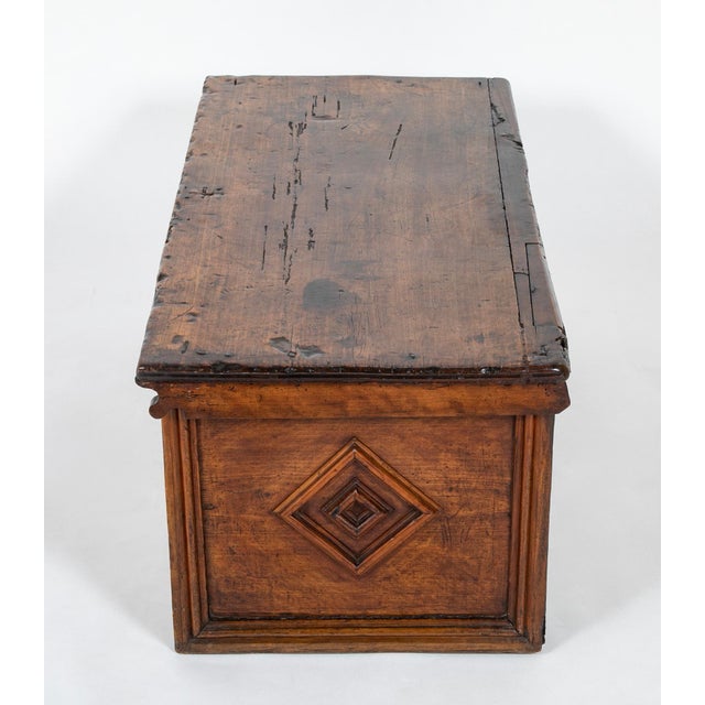 16th Century French Carved Walnut Cassone With Gothic Tracery For Sale - Image 11 of 11