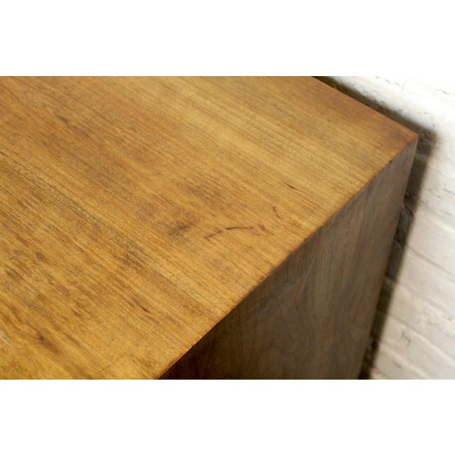 Mid 20th Century Thomasville Mid-Century 'Arched' 9-Drawer Lowboy Dresser in Burl & Walnut For Sale - Image 11 of 18