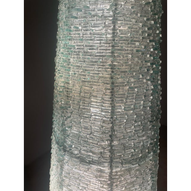 Pyramidal Glass Floor Lamp by Eric Debras, France, 1970s For Sale - Image 4 of 10