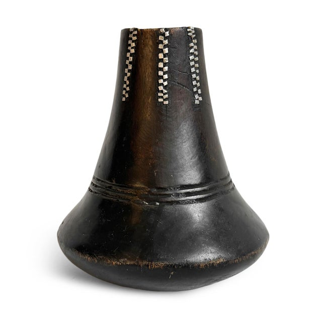Contemporary Vintage Old Ankole Wood Milk Pot Uganda For Sale - Image 3 of 3