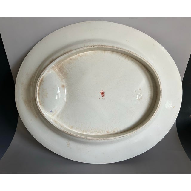 Antique Royal Crown Derby 2149 Meat Turkey Large Platter, England For Sale - Image 9 of 12