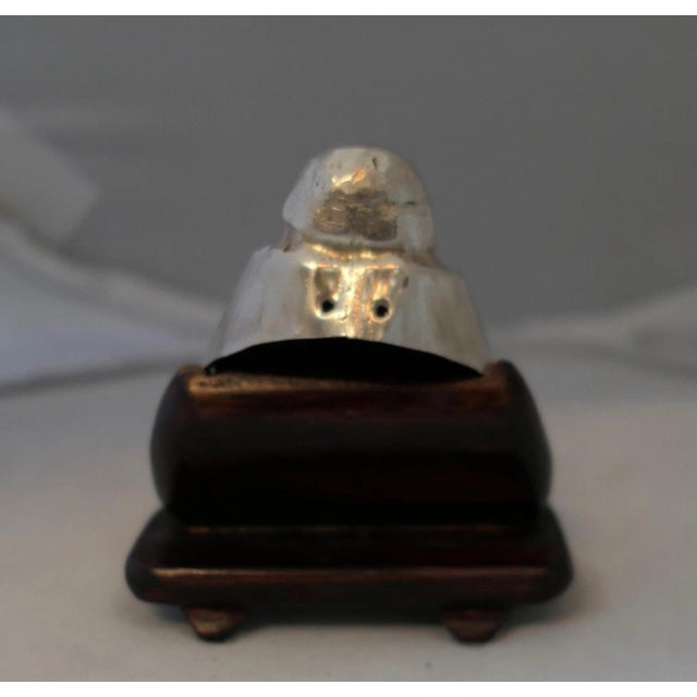 Chinese 1920s Chinese Buddha in Silver For Sale - Image 3 of 4