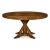 Rustic Round Walnut Dining Table For Sale In Greensboro - Image 6 of 6