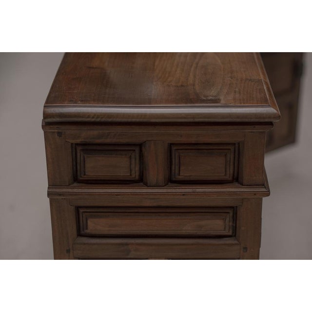 Brown Brutalist Spanish Sideboard in Wood, 1970s For Sale - Image 8 of 18
