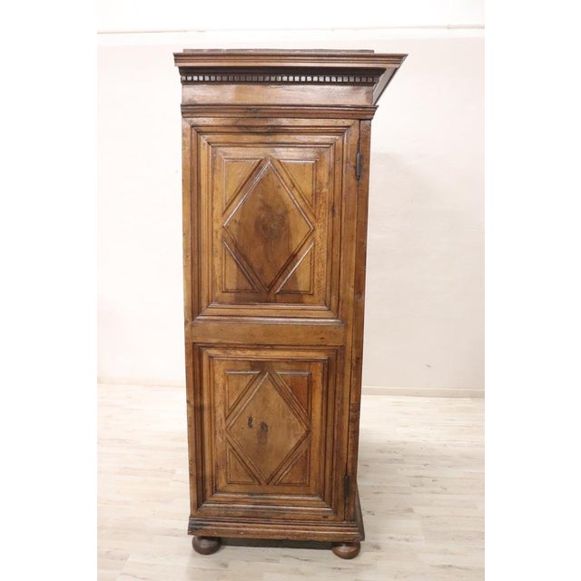 Antique Italian Walnut Wardrobe, 1600s For Sale - Image 11 of 18
