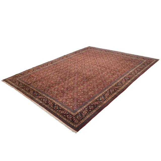 Vintage Tabriz Rug - 10'11" X 14'1" For Sale - Image 4 of 8