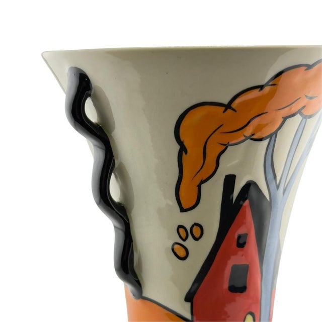 Chetwynd Twin-Handled Vase by Lorna Bailey, 1990s For Sale - Image 6 of 16
