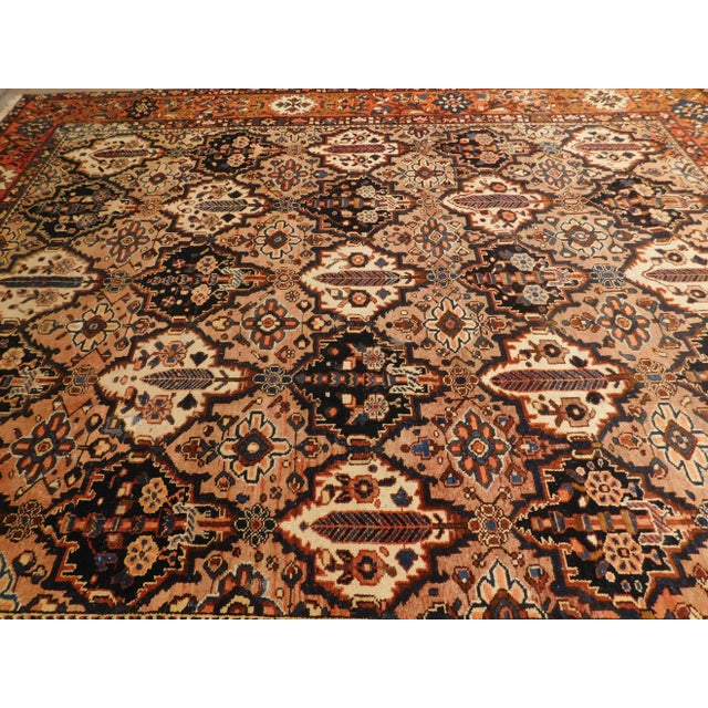 1940s Vintage Persian Bakhtiar Rug For Sale - Image 5 of 13