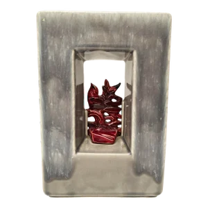 1950s Vintage McCoy Arcature Vase With Red Bird on Limb