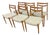 Scandinavian Model 75 Chairs in Teak and Mottled Fabric by Niels Otto (N. O.) Møller for Andersen Møbelfabrik, 1960, Set of 6 For Sale