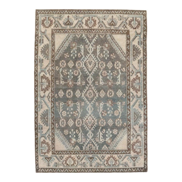 Galerie Shabab Collection Mid-20th Century Persian Malayer Throw Rug For Sale
