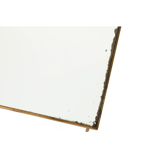 Metal French Moderne Gilded Iron Set of Three Nesting Tables Ca. 1950s For Sale - Image 7 of 15