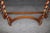 Superb Burled Walnut Carved English Barley Twist Leg Console Table For Sale In Philadelphia - Image 6 of 11