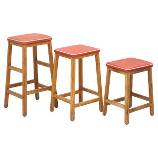 Progressive Modern Stools, Set of 3 For Sale