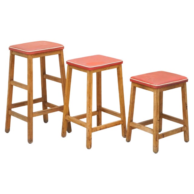 Progressive Modern Stools, Set of 3 For Sale