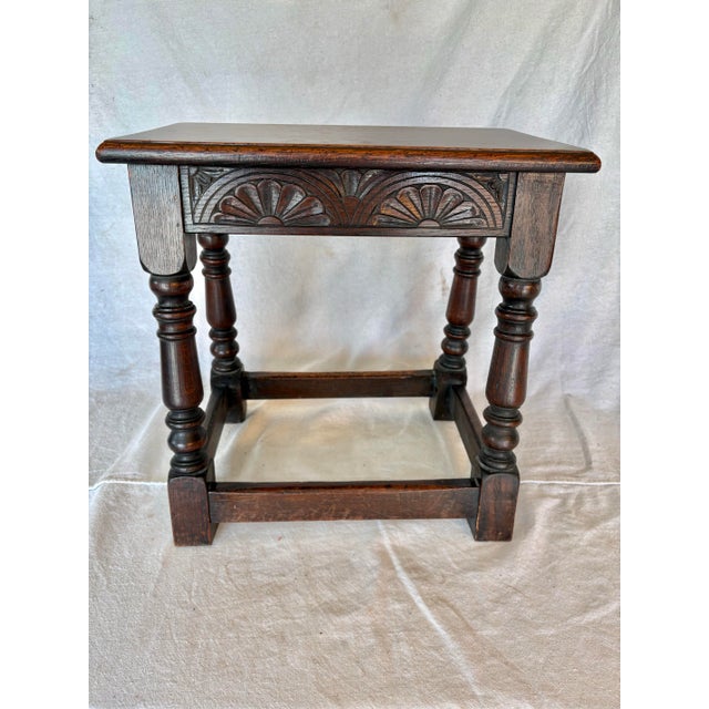 18th Century English Oak Joint Stool For Sale - Image 11 of 12