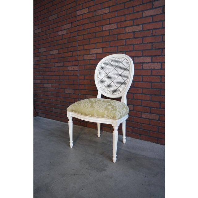 Ethan Allen Chrystiane Cane Back Dining Chairs ~ Set of 6 For Sale - Image 6 of 11