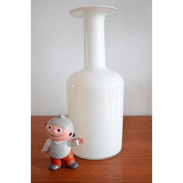 ''Gulvase'' the vase in bottle shape was designed ca.1965 Brauer for the Danish glass manufacturer Holmegaard by the...