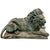 Grand Scale Vintage Continental European Patinated Bronze Recumbent Lions - Pair For Sale - Image 13 of 18