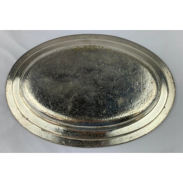 Vintage Waldorf Astoria Silver Plate Oval Tray For Sale - Image 12 of 13