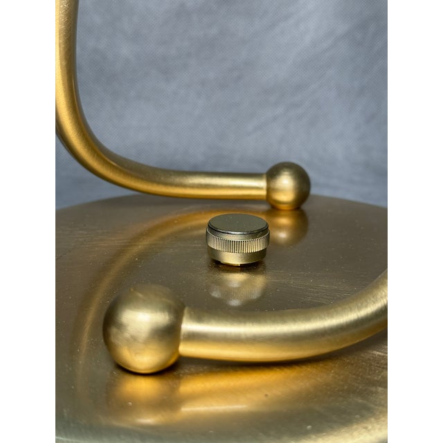 Italian Modern Gilt Table Lamp with Dimmer, 2000s For Sale - Image 9 of 17