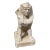 1980s Egyptian Sphinx Entryway Statue in Crackle Glazed Porcelain For Sale