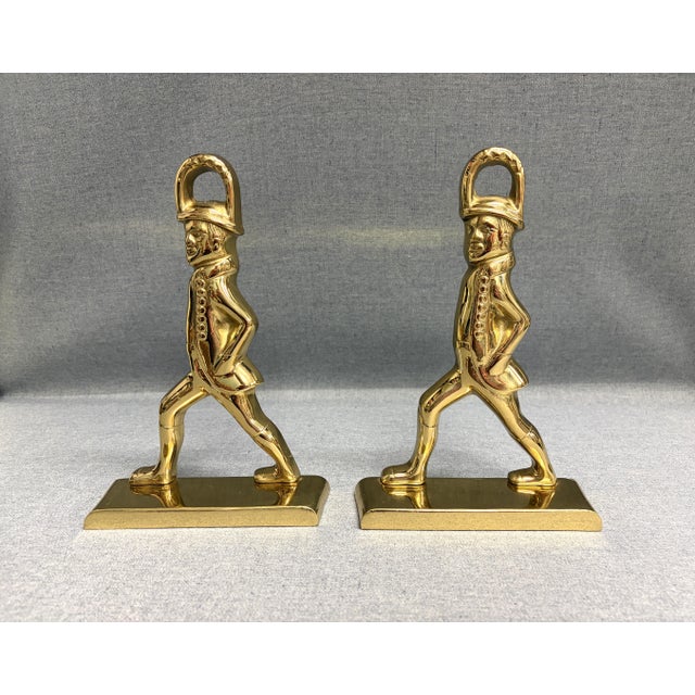 American Large Virginia Metalcrafters Soldier Bookends For Sale - Image 3 of 11
